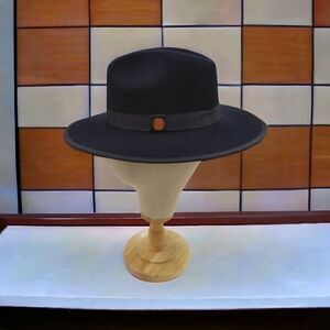 BRUNO CAPELO MONARCH 3" BRIM RED BOTTOM 100% WOOL FEDORA HAT. MO-205